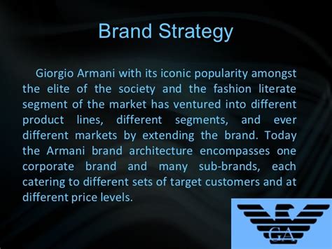 giorgio armani mission statement